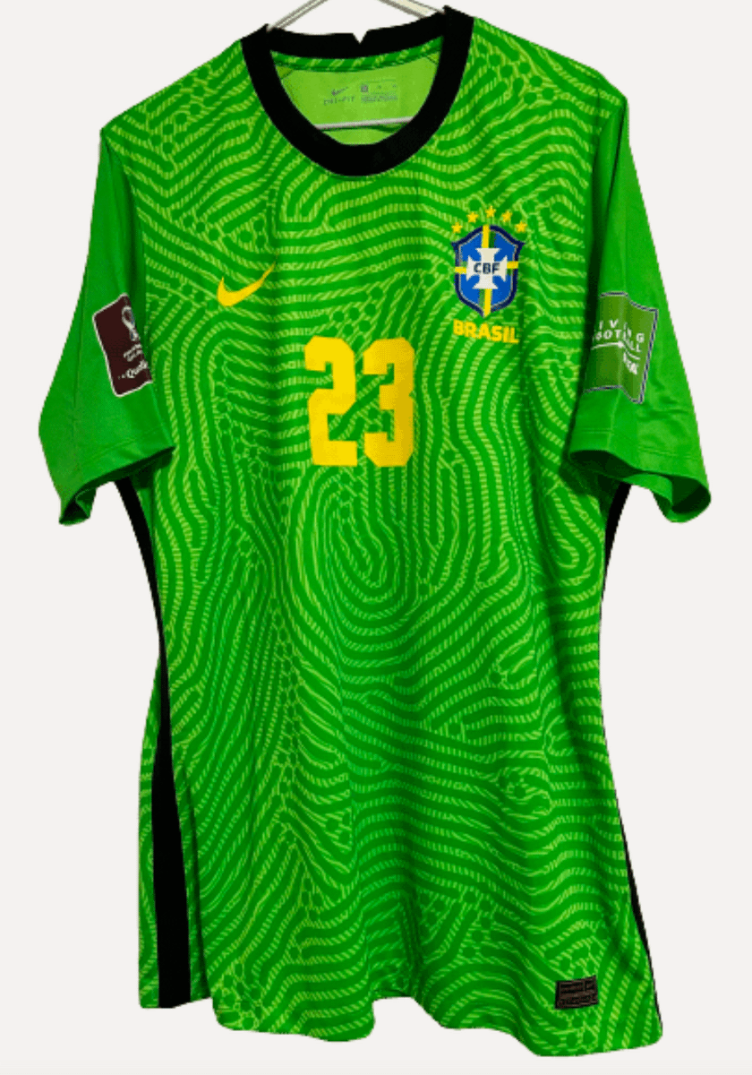 2022-23 Copa Do Mundo Camisa do Brasil verde escuro roupa de
