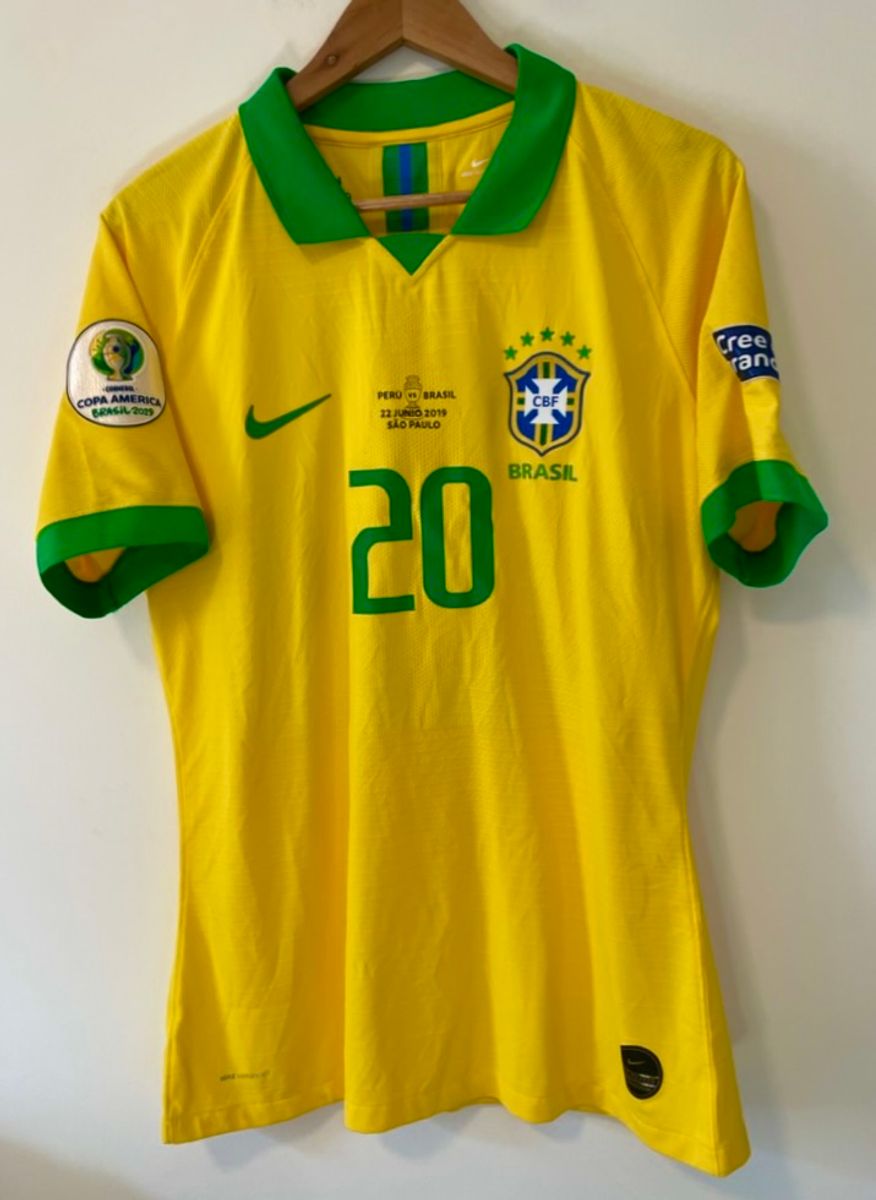 Camisa Brasil Final Copa América 2019 Firmino Modelo de Jogo