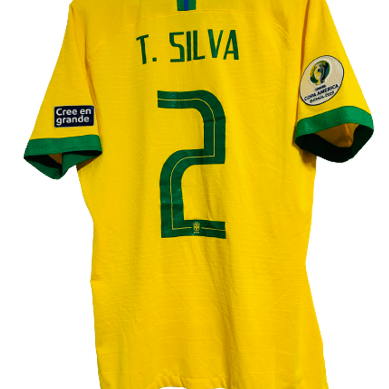 Camisa Brasil Final Copa América 2019 T. Silva Modelo Jogo