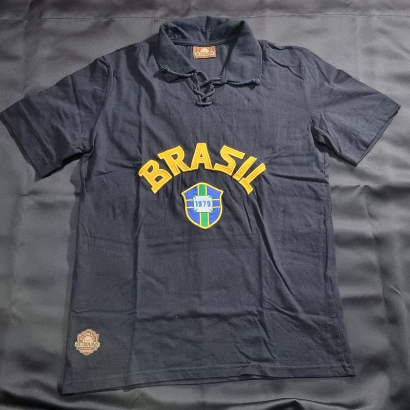 Camisa Brasil Goleiro Retrô 1970 Masculina