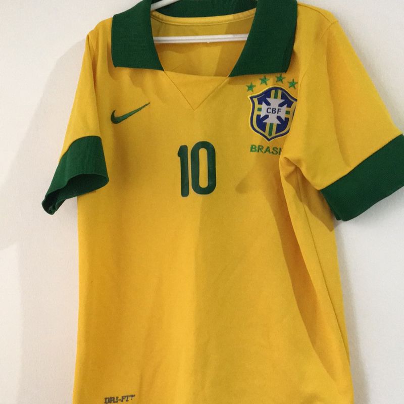 Camisa Brasil Infantil  Item p/ Esporte e Outdoor Blusa Do Brasil