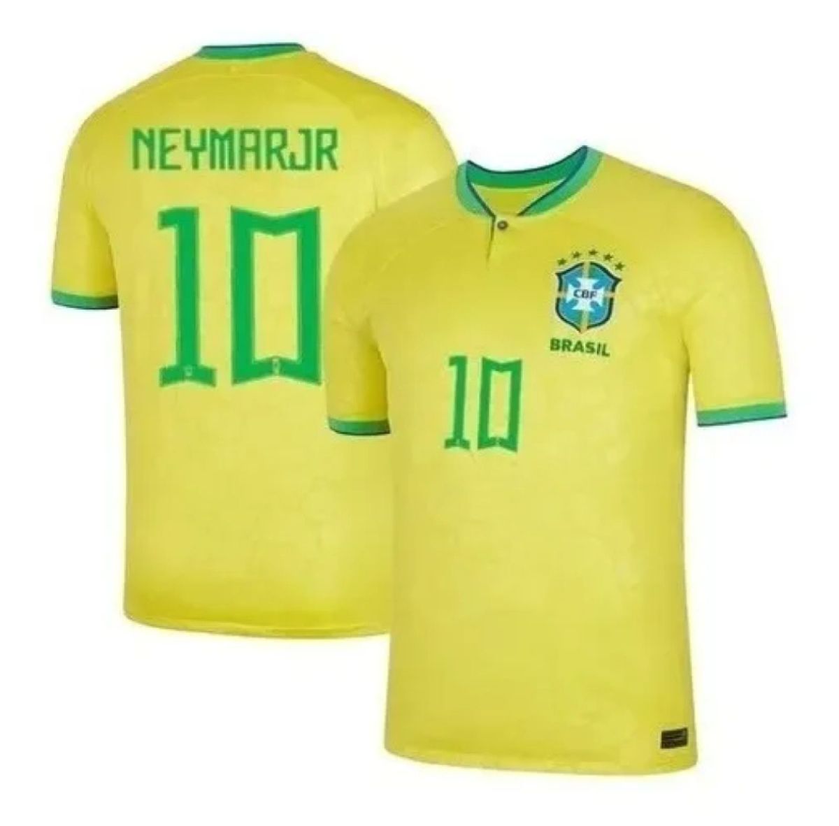 Camisa De Futebol 2022 Brasil Longe NEYMAR JR # 10 Camisas - Desconto no  Preço