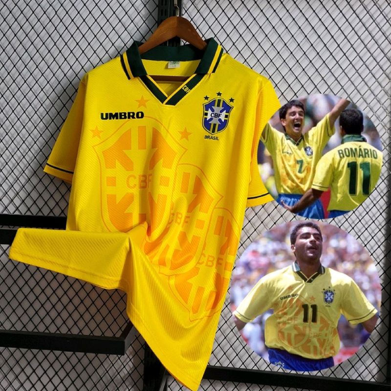 Camisa Brasil Copa do Mundo 1994 Bebeto #7 Autografada | Roupa Esportiva  Masculino Umbro Usado 59625738 | enjoei