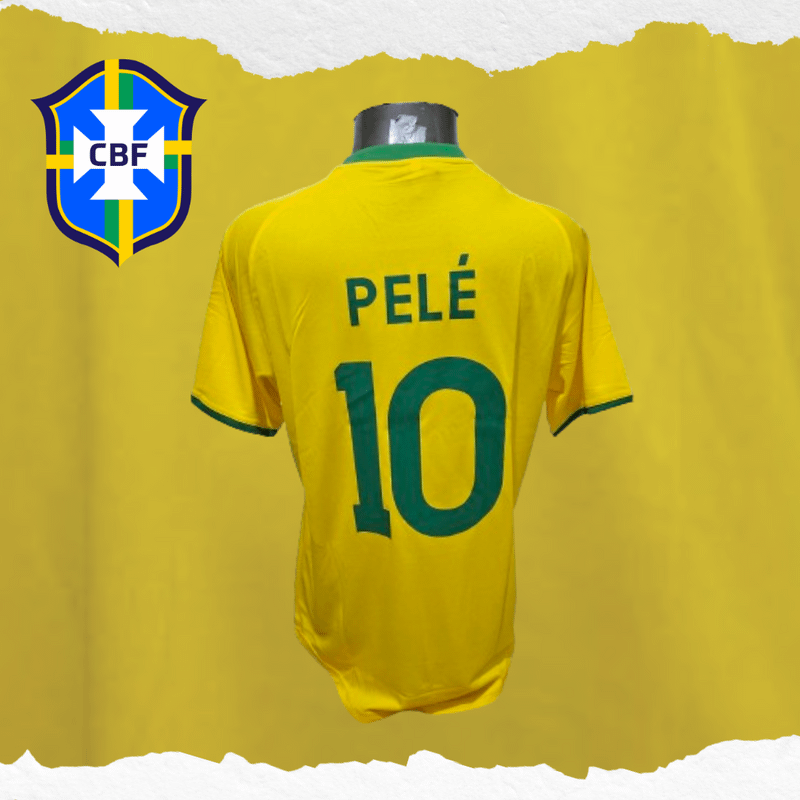 Camisa Brasil Retro Pelé 10 1970 Seleção Brasileira, Camisa Masculina  Nunca Usado 96145674