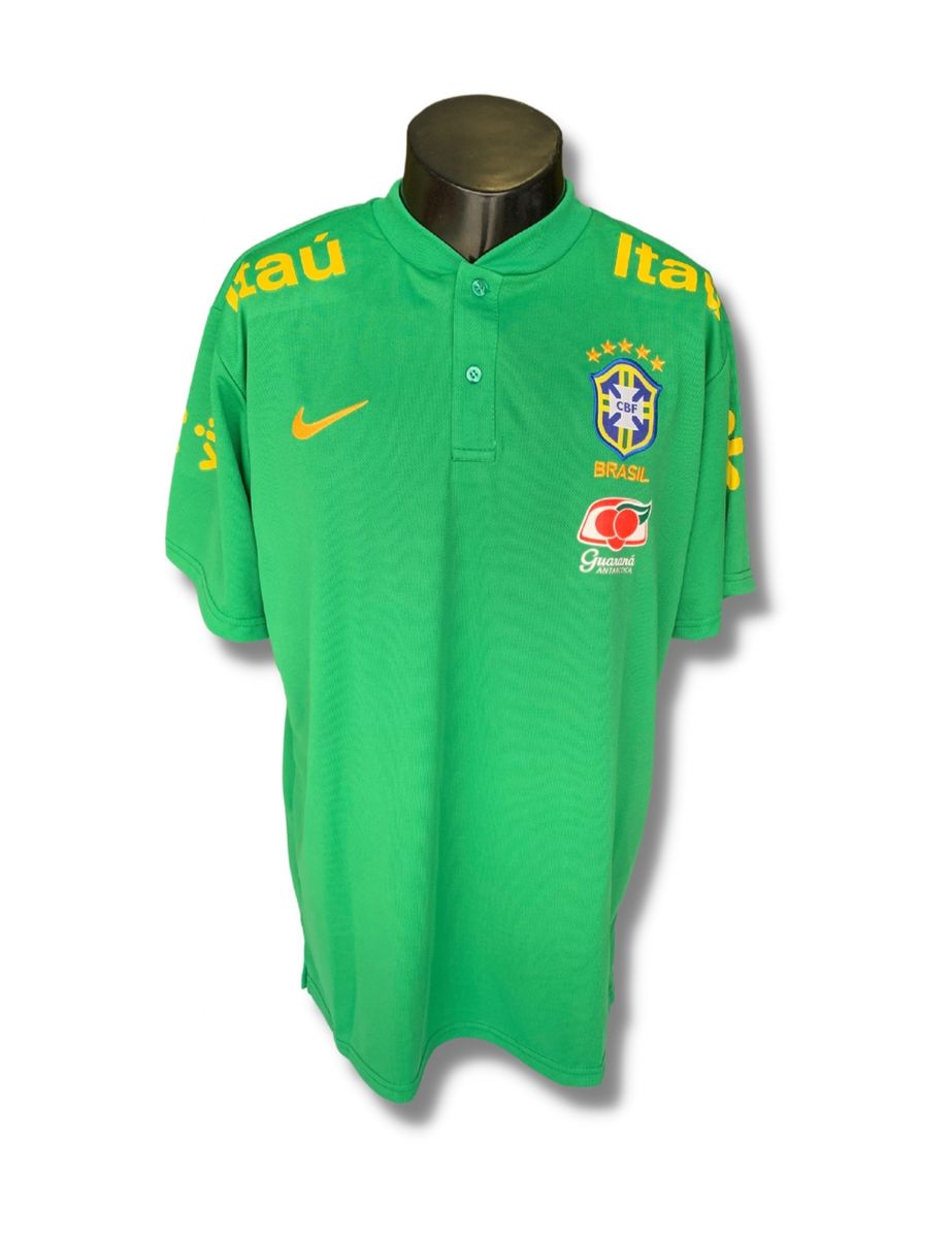 Camisa Brasil Verde Tipo Polo Masculina Tamanho Gg Camiseta Masculina