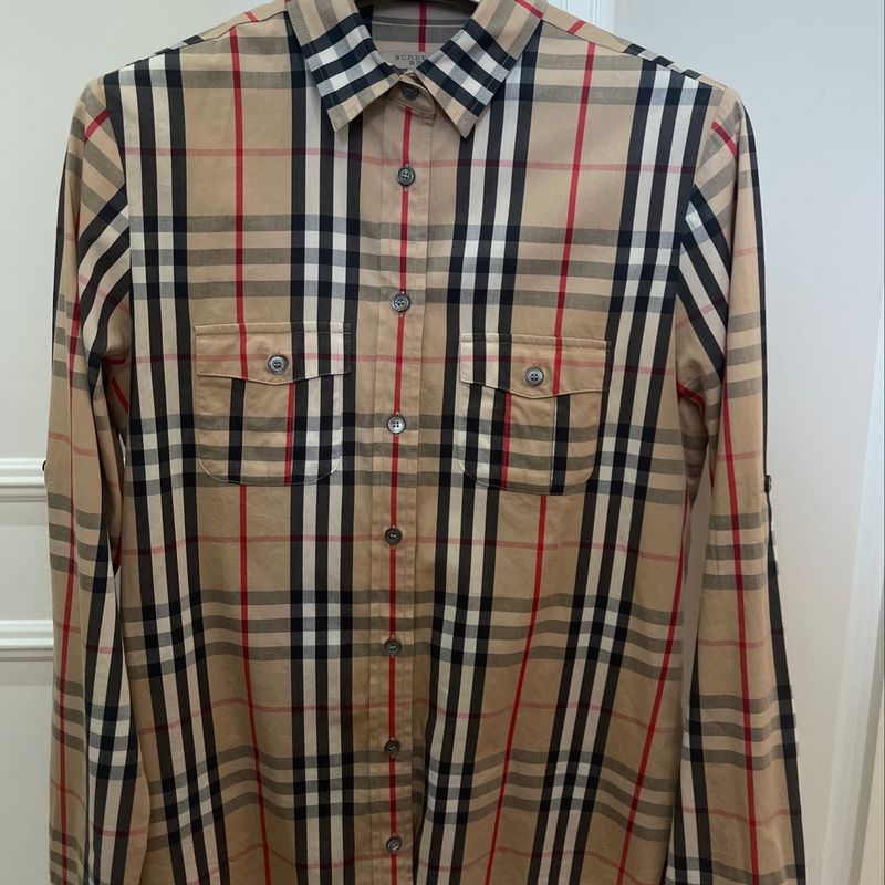 Camisa burberry shop replica feminina