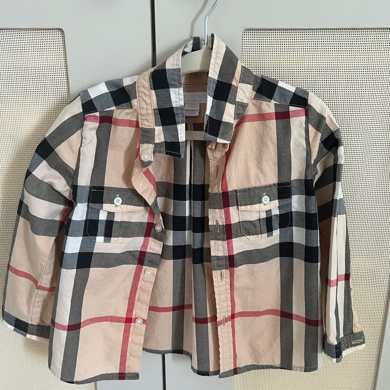 Camisa Burberry Infantil 18m Roupa Infantil para Menino Burberry