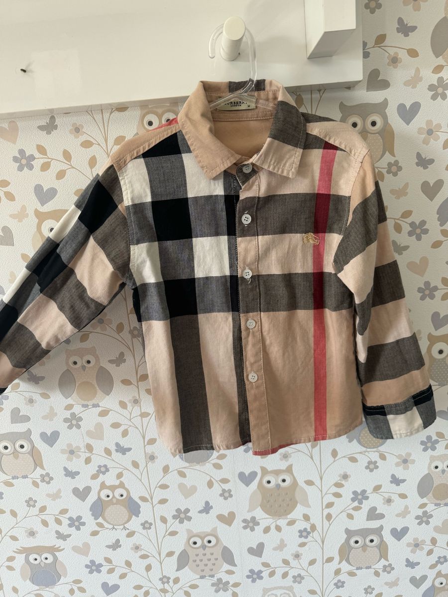 Camisa Burberry Infantil Burberry Usado 109753999 enjoei