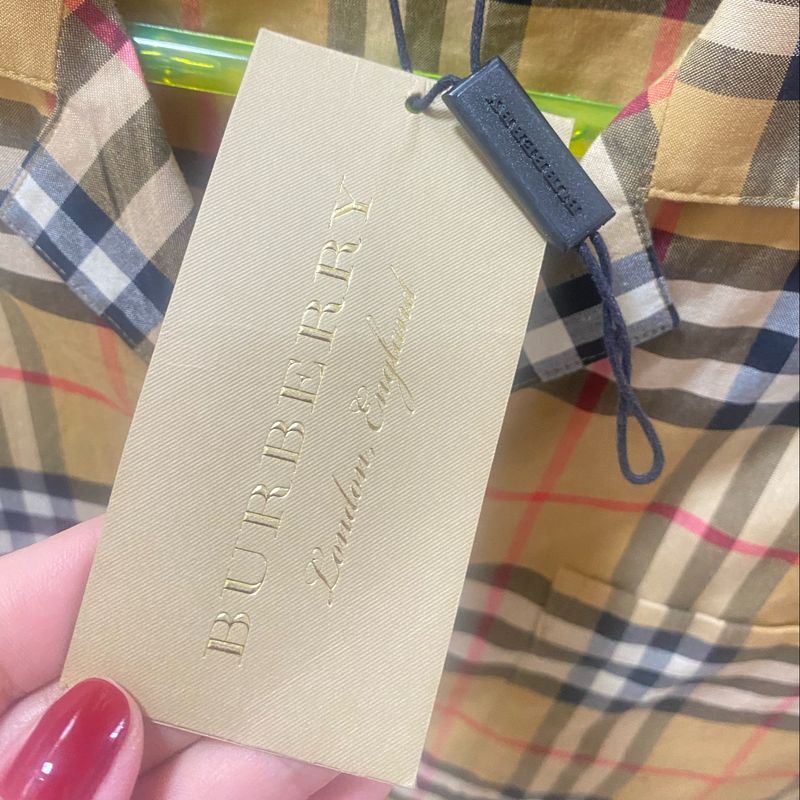 Etiqueta 2024 burberry original