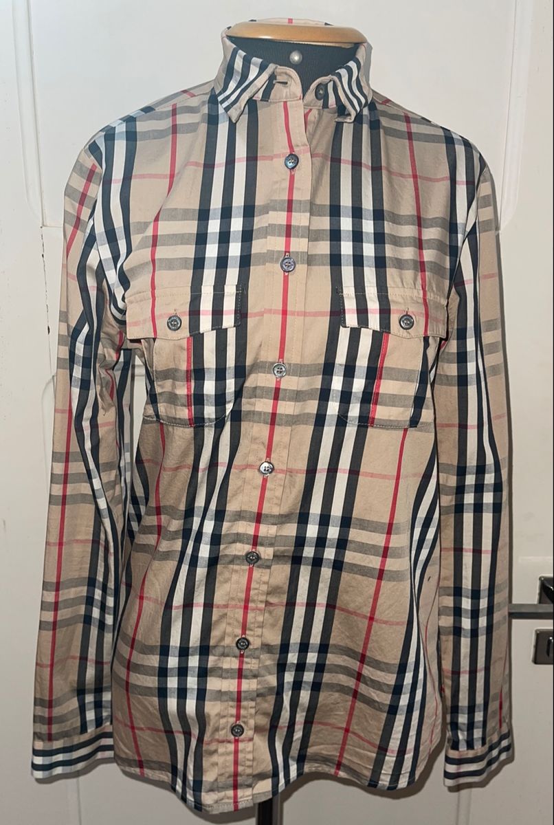 Burberry Camisa Algodão Xadrez Vintage - Original São Paulo