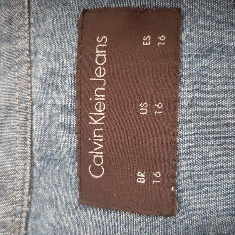 Camisa Calvin Klein Jeans 16 Anos