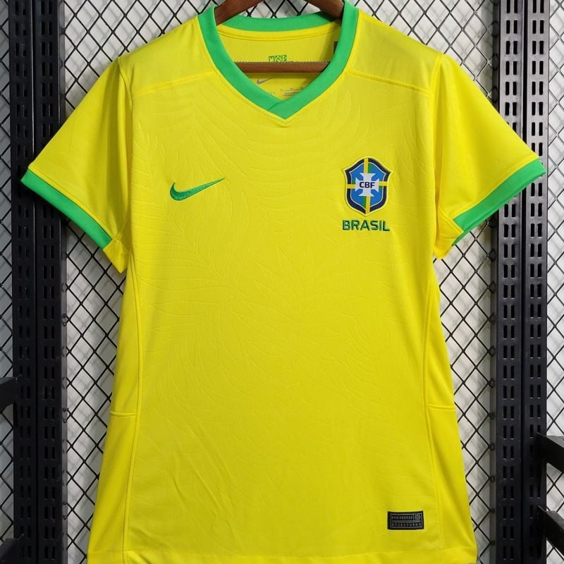 Camisa Camiseta Uniforme Seleção Brasileira Feminina Brasil Baby Look 2023  Amarelo, Camiseta Feminina Nunca Usado 90805968