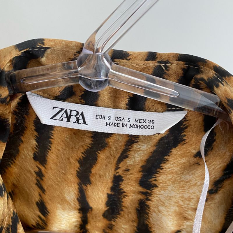 Camisa estampada tigres zara sale