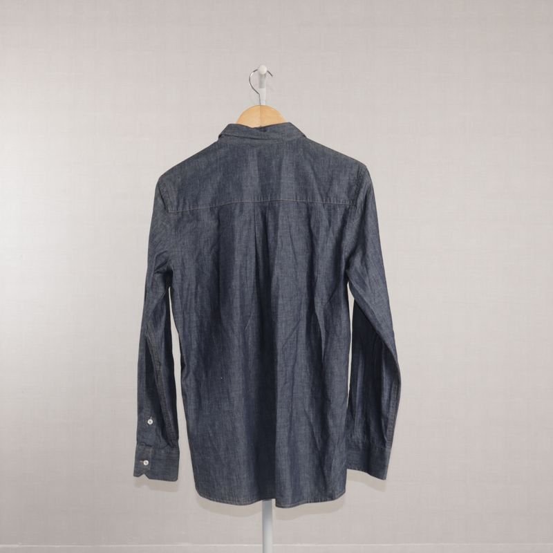 Camisa Gola Italiana Chambray