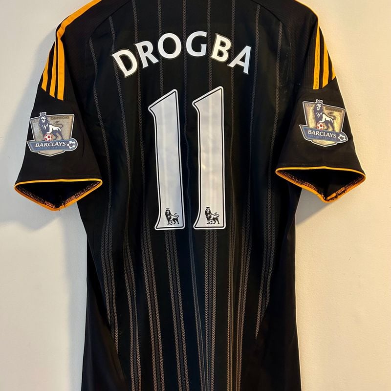 ウェア adidas CHELSEA DROGBA #11 Camisa Chelsea 2010/11 Drogba #11 Uniforme 2 Premier League