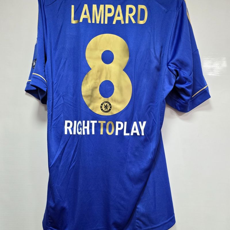 Camisa Chelsea Home 12-13 Lampard 8 Final Europa League Importada