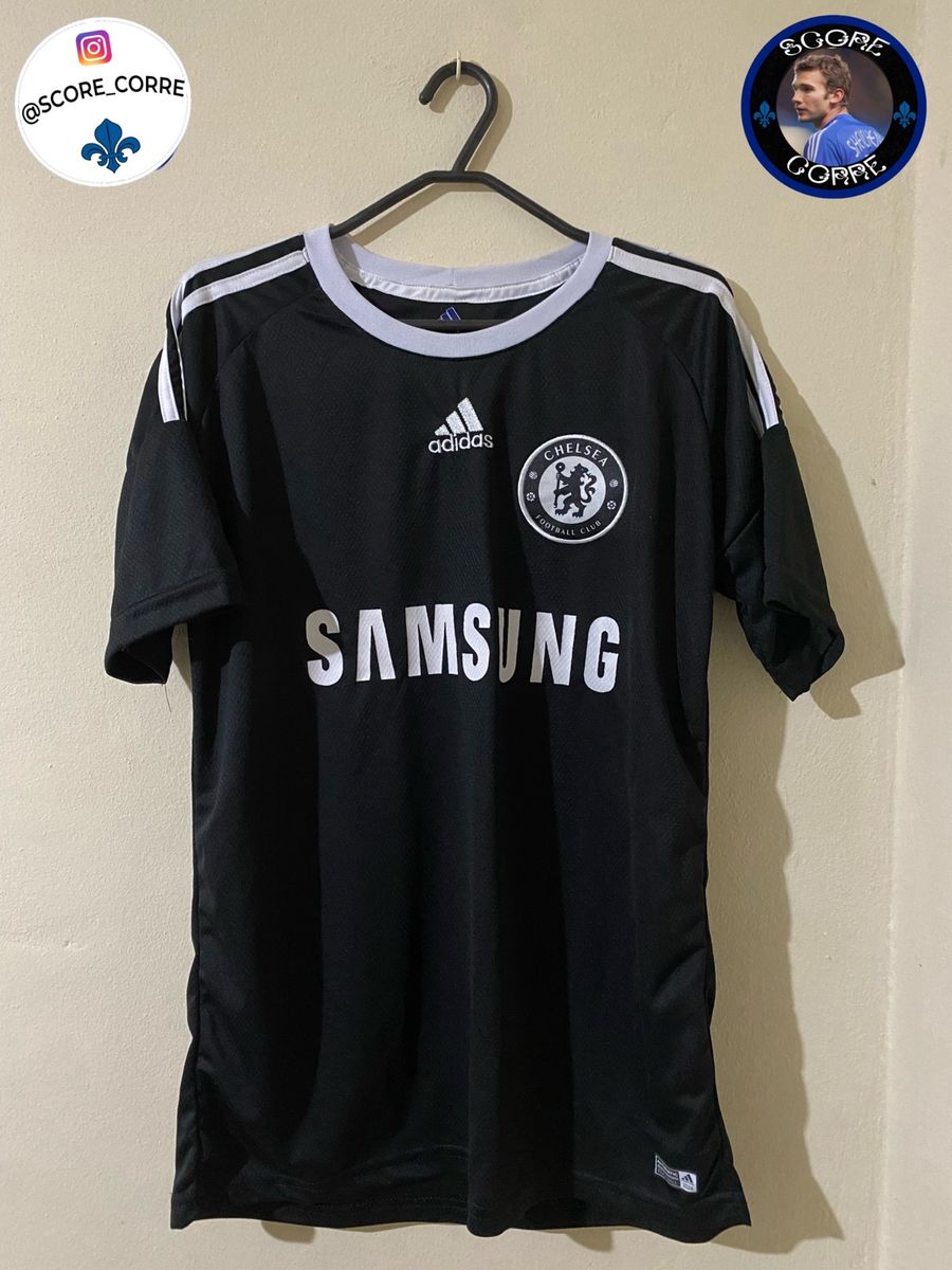 チェルシー LAMPARD 8番 シャツ adidas正規品 Camisa Chelsea Preta, com Numeração 8 e Nome Bordado do Famoso