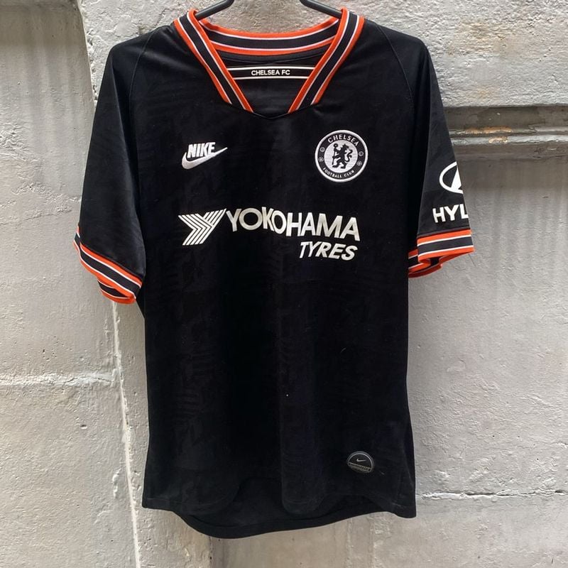 Camisa Chelsea Third 19/20 S/Nº Torcedor Nike Masculina - Preto+