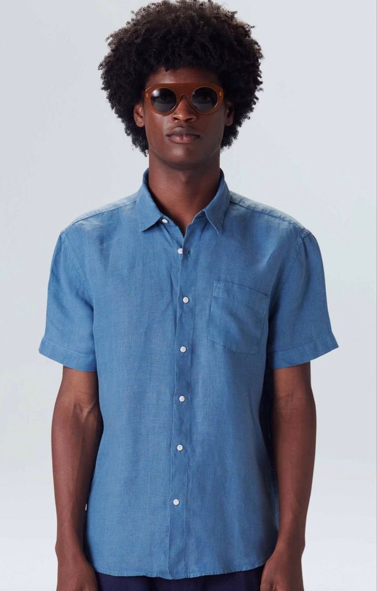 Camisa classic linen mc