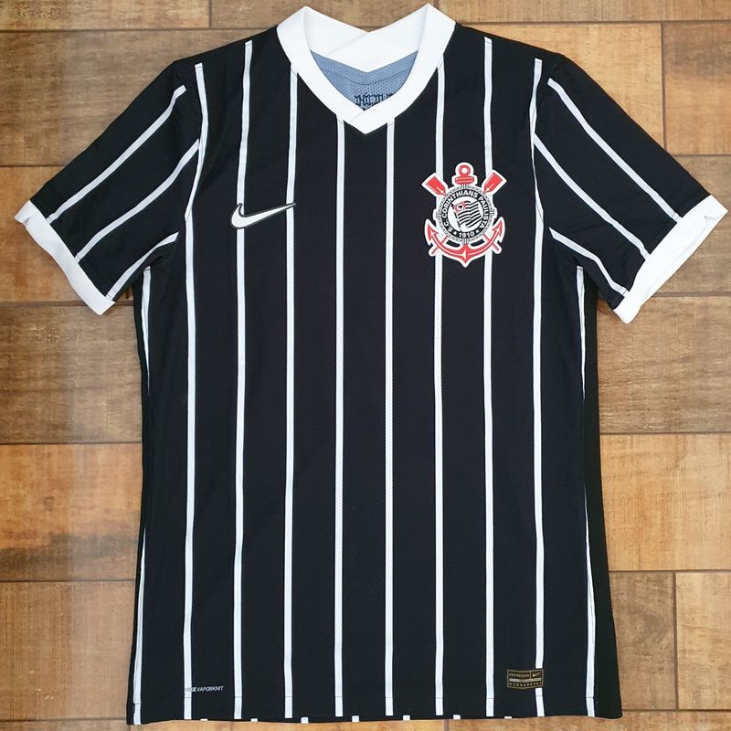 Camisa Corinthians Jogador 2020/2021 Preta Roupa Esportiva