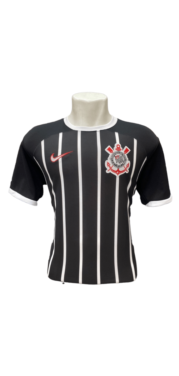 Camisa Corinthians Preta Listrada 2023 | Camiseta Masculina Nunca Usado  86663019 | enjoei