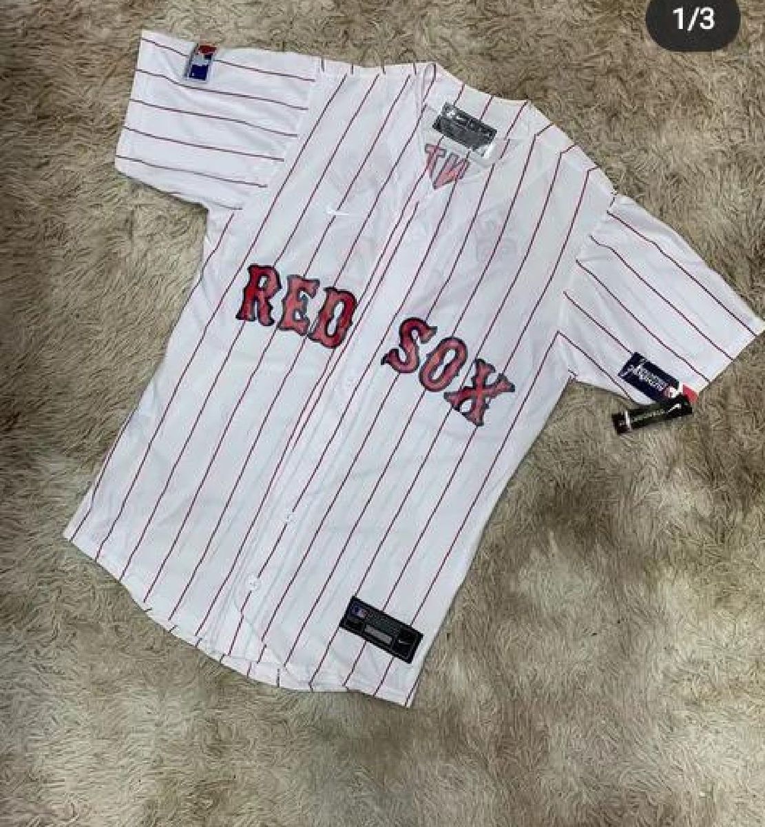 Camisa de Beisebol (MLB) Boston Red Sox Nike Red