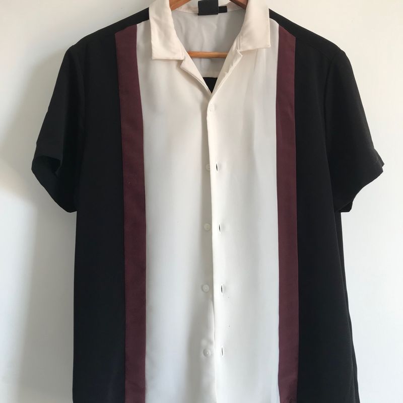 Camisa de Boliche Vintage Asos Camisa Masculina Asos Usado