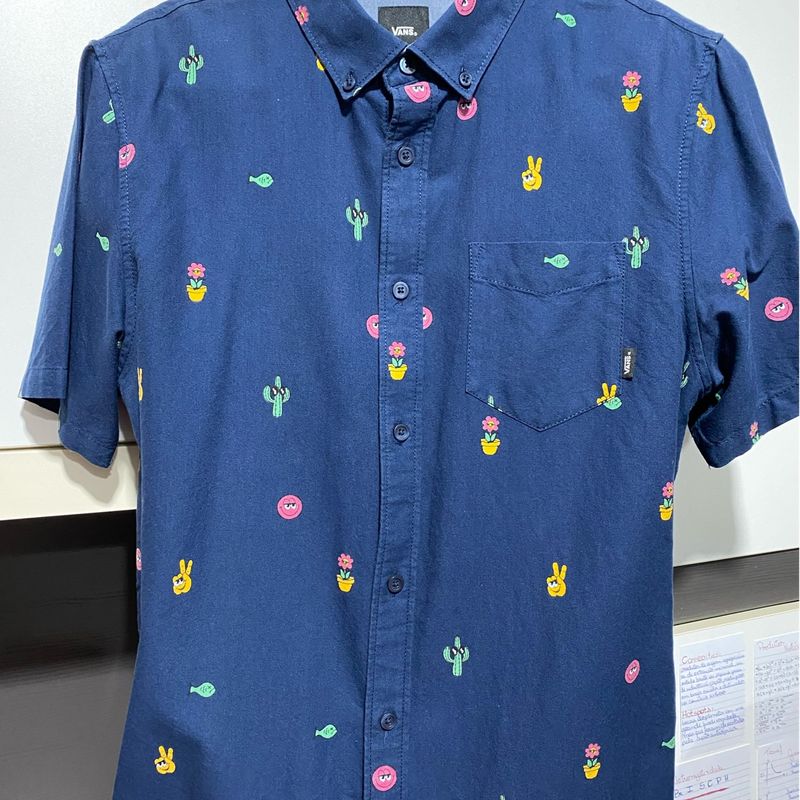 Camisa de Botão da Vans Blusa Vans Vans Verão Vans Nunca