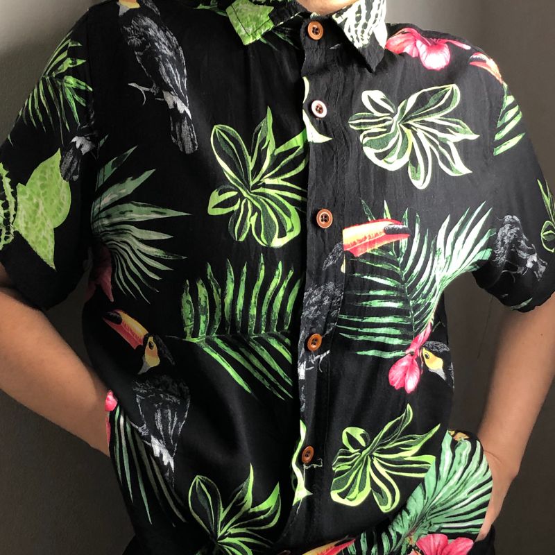 Camisa best sale botao floral