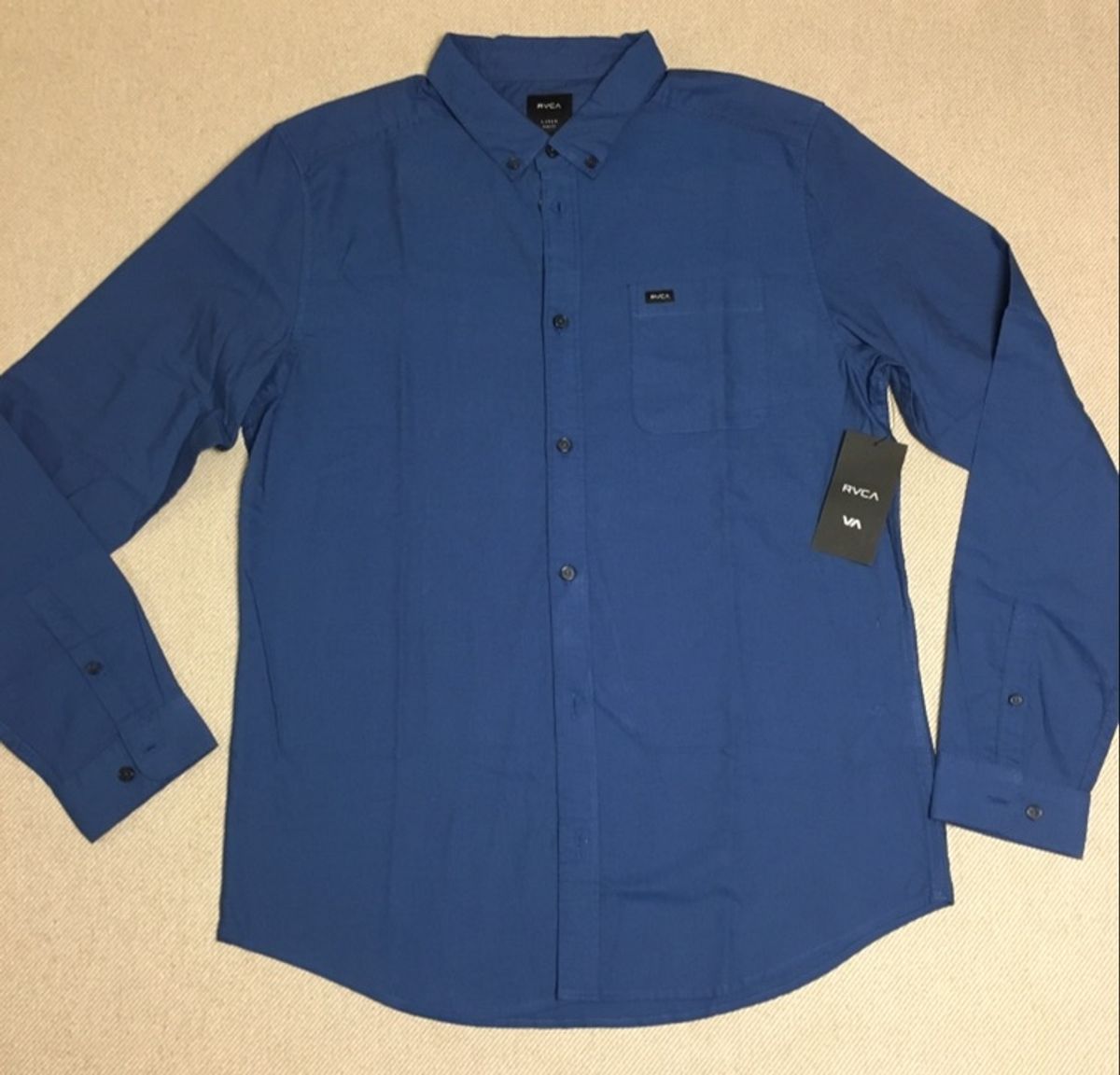 camisa de botão manga longa masculina