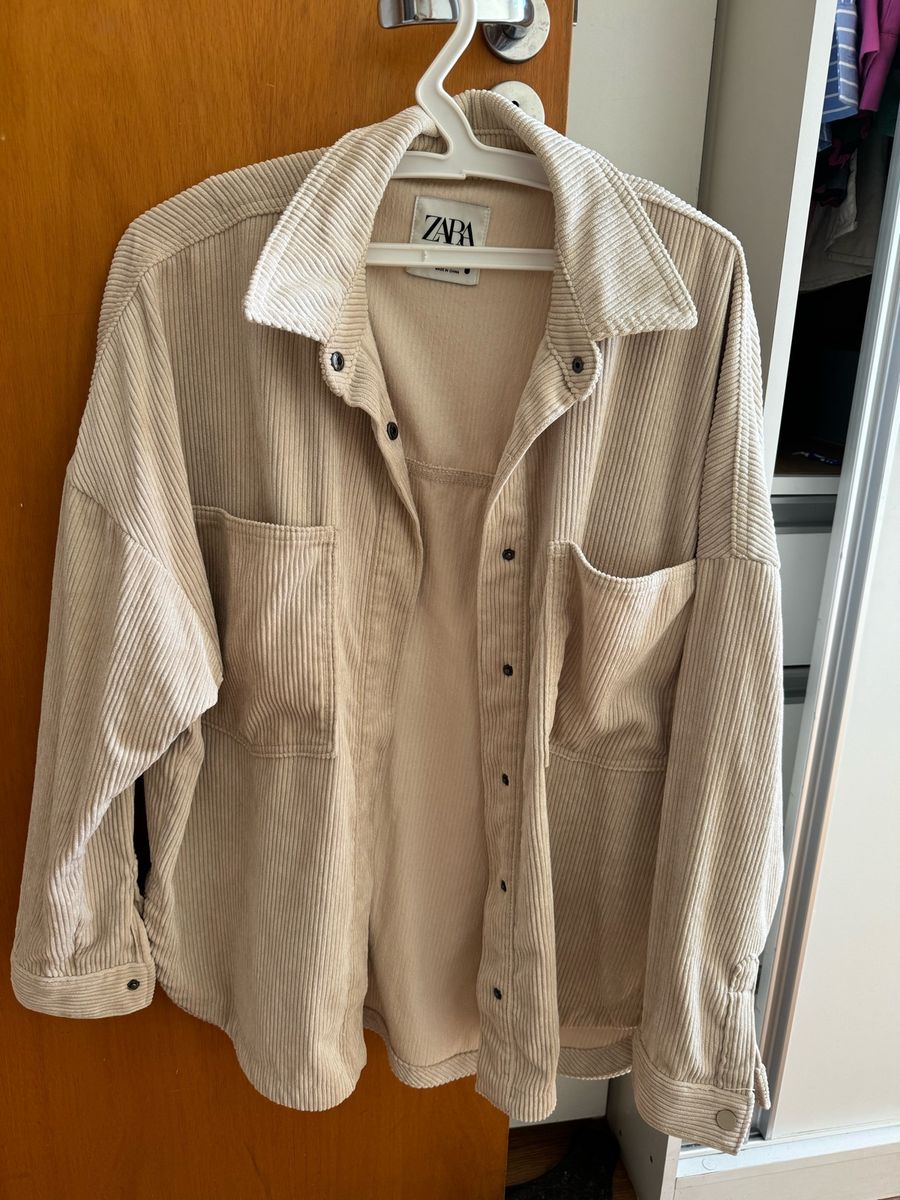 Camisa de Botão Zara Oversized Feminino | Zara Usado