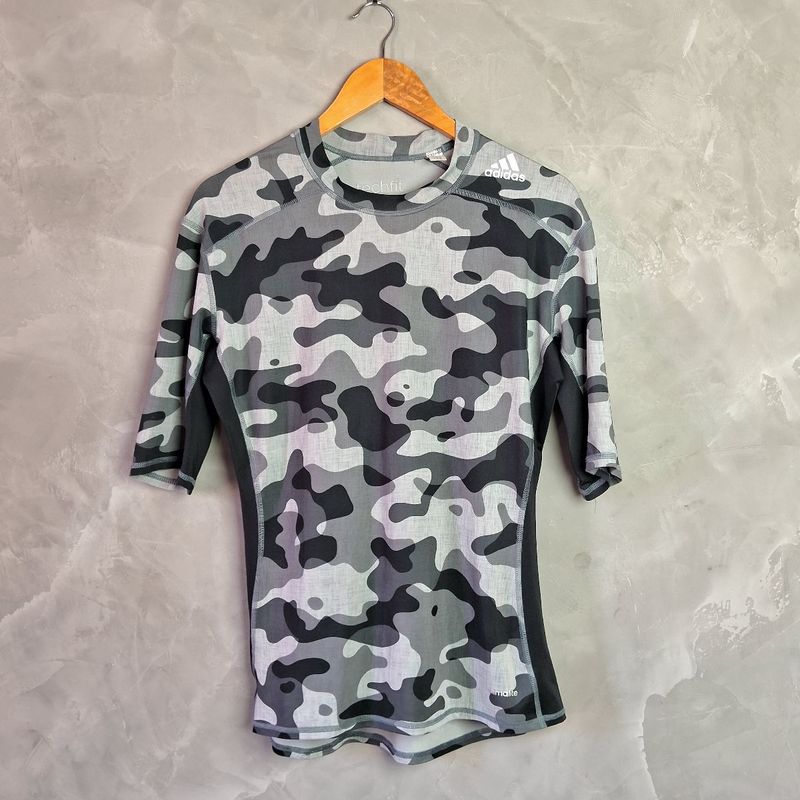 Camisa de Compres o Jiu Jitsu No Gi Adidas Originals Camuflada