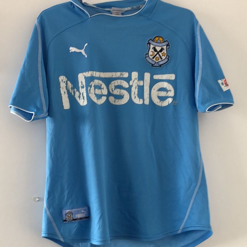 ★8SM2 PUMA ゲームシャツ　JUBILO IWATA アダイウトン　古着 Camisa de Futebol Júbilo Iwata | Puma Usado 42109201 | enjoei