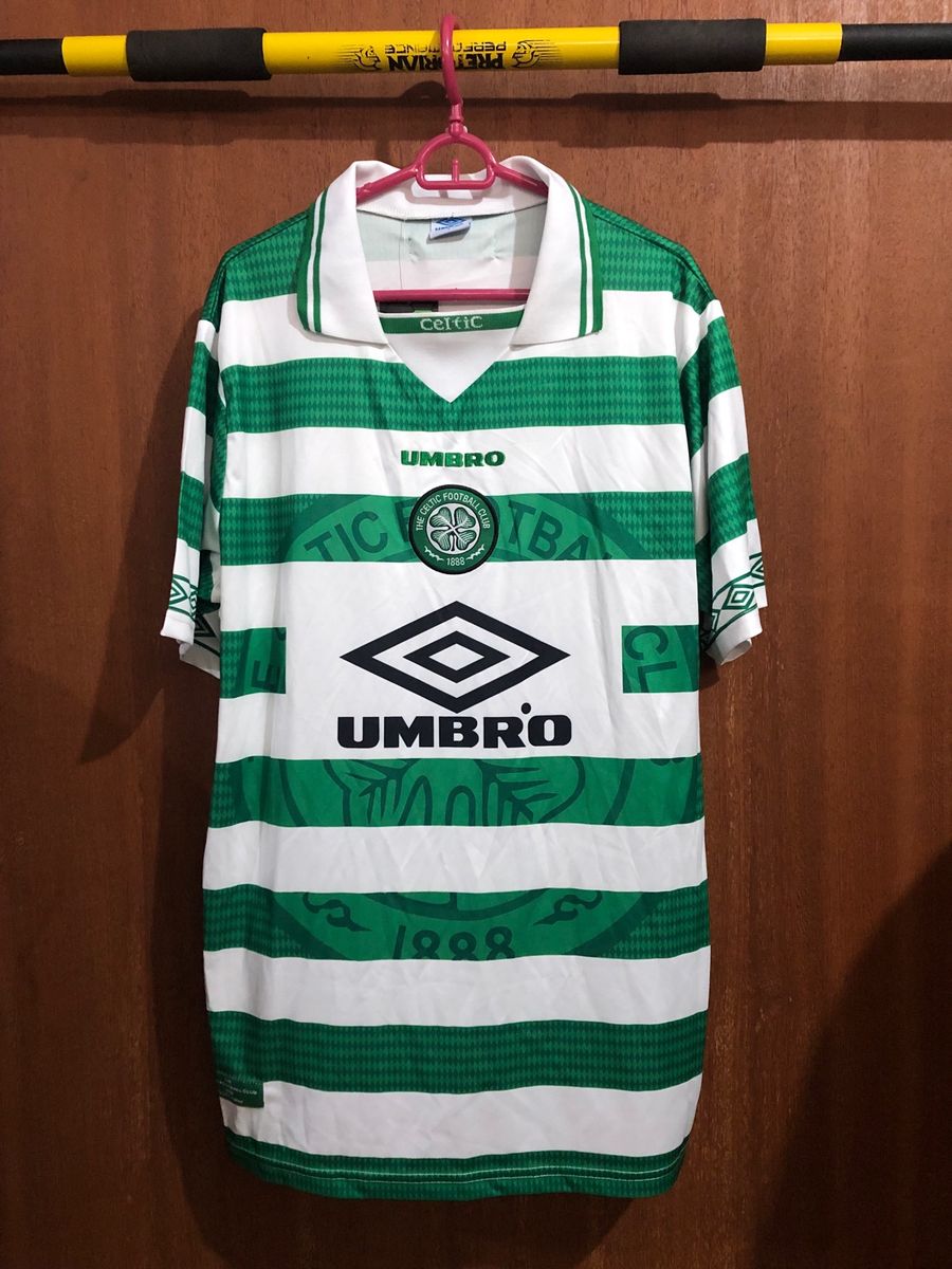 Camisa de Futebol Vintage Celtic 1998 | Camiseta Masculina