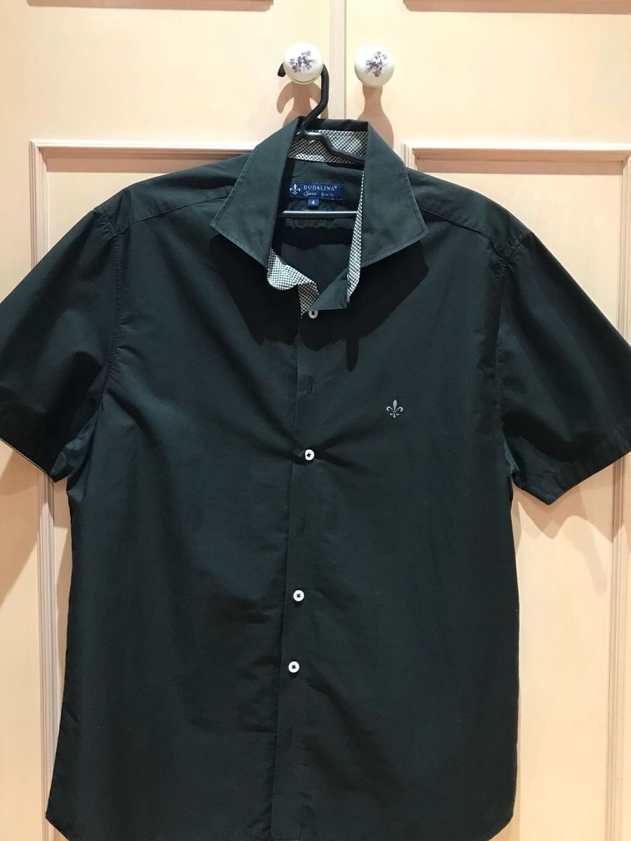 camisa masculina manga curta dudalina