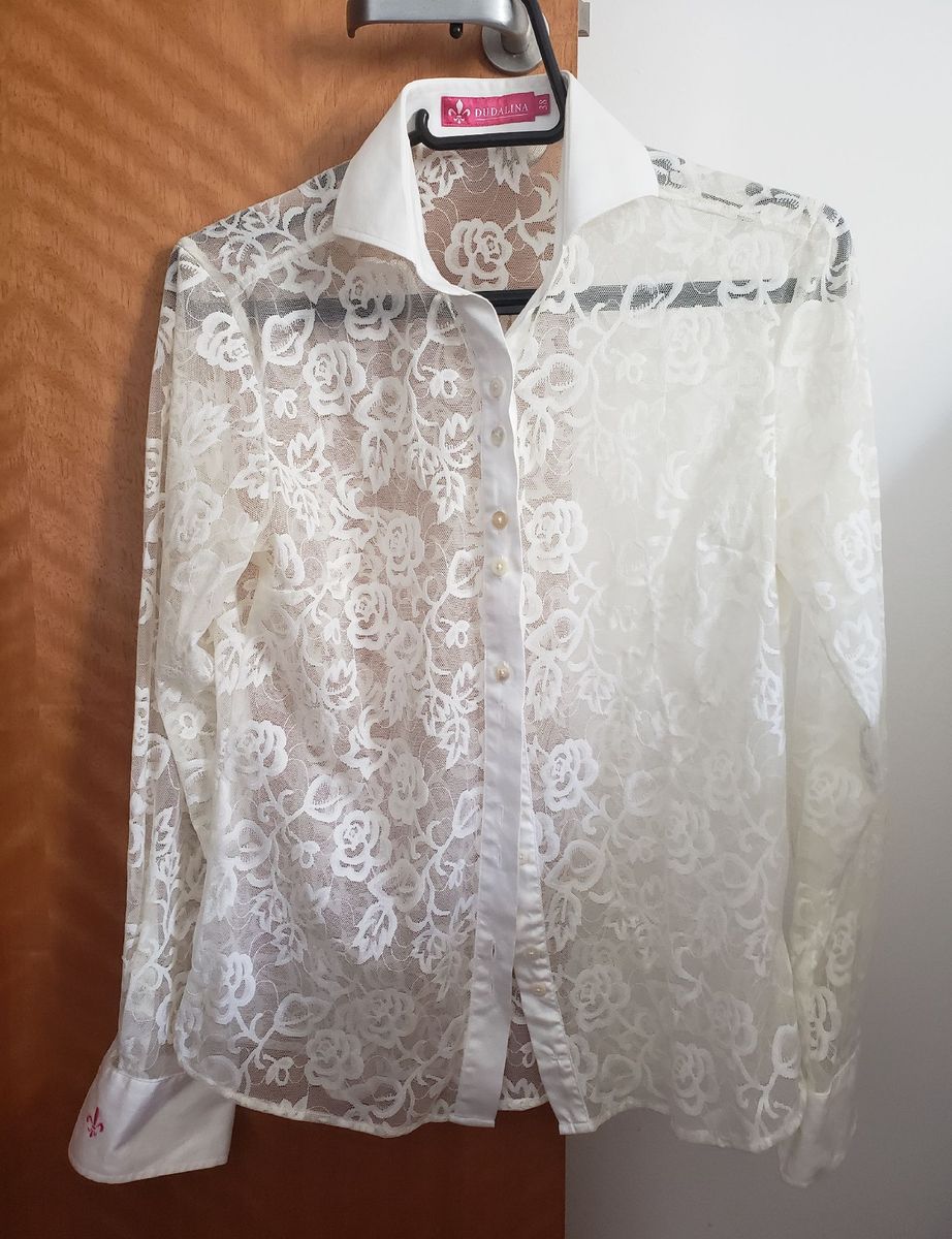 camisa de renda feminina