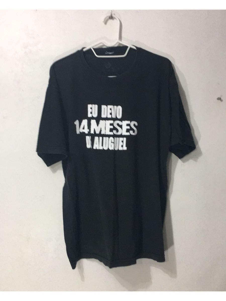 camisa devo 14 meses de aluguel - camisetas sem marca