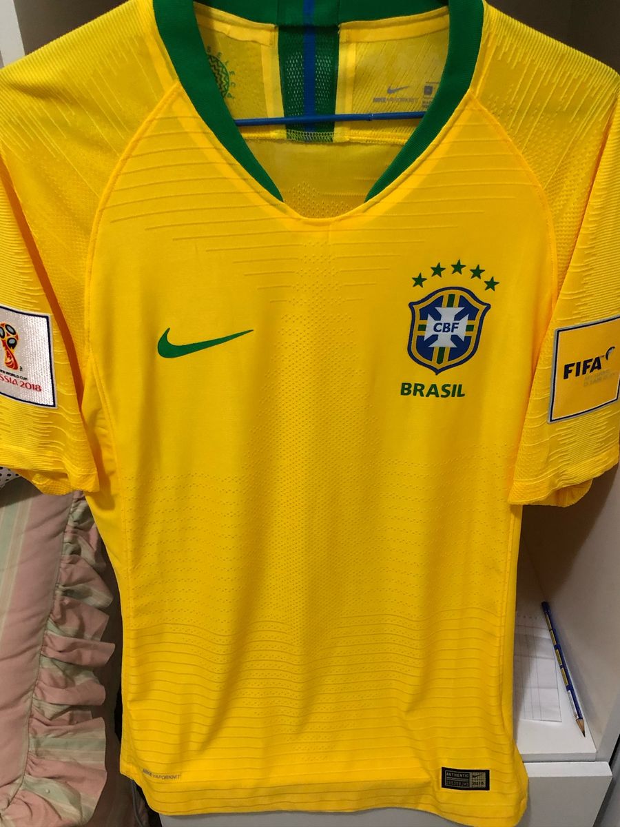 Camisa do Brasil Jogador 2018  Camiseta Masculina Nike Nunca