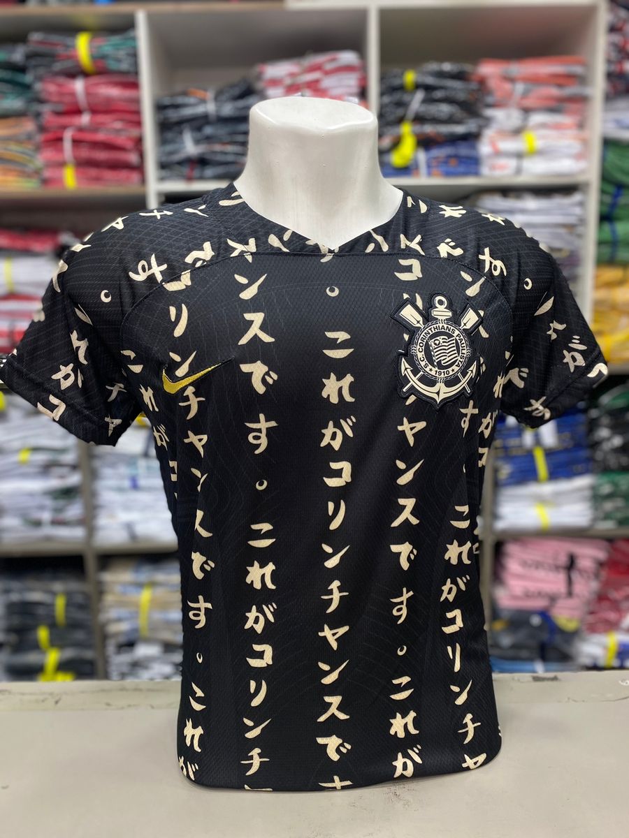 Camisa do Corinthians Especial Japão Torcedor Preta 2022 / 2023 ...