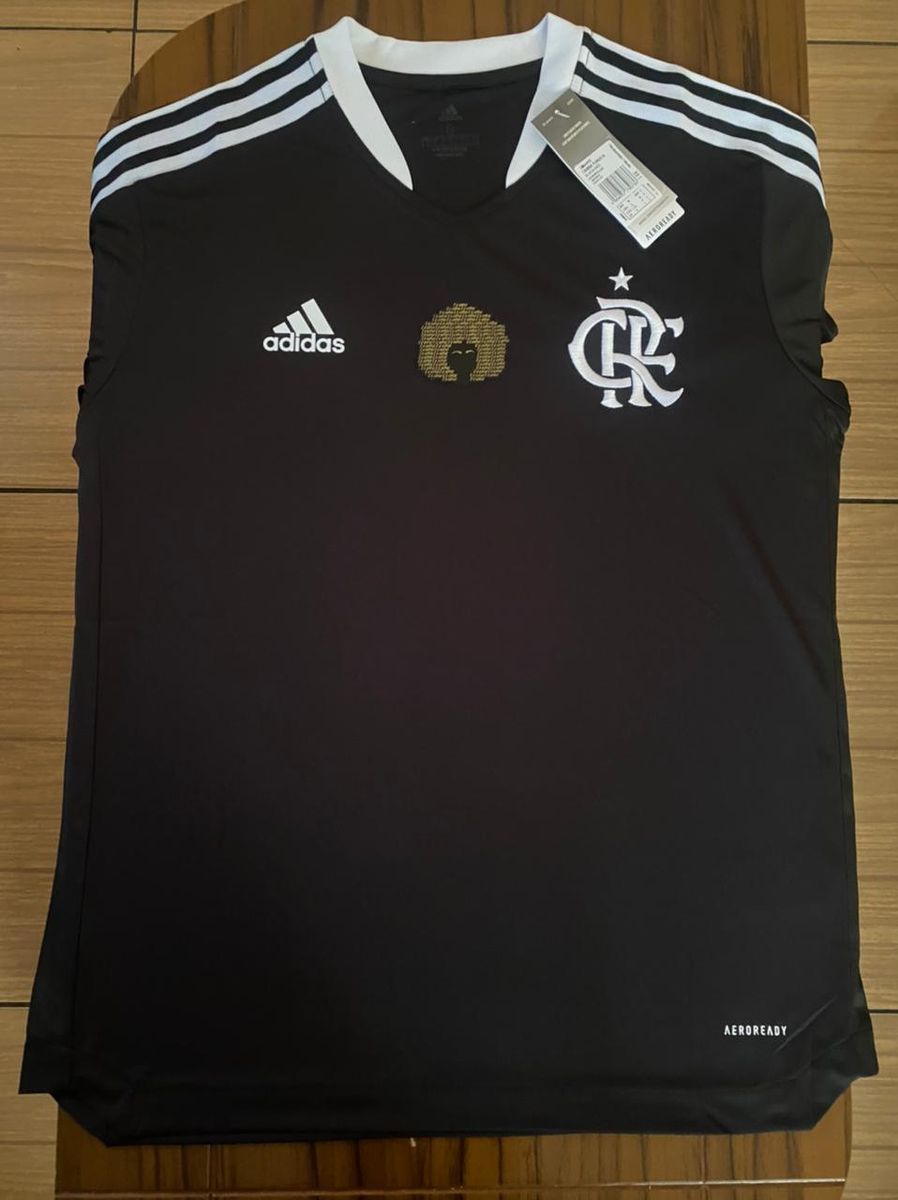 Camisa do Flamengo 2022/2023 Consciência Negra Tam G Pronta Entrega Camisa Masculina Nunca