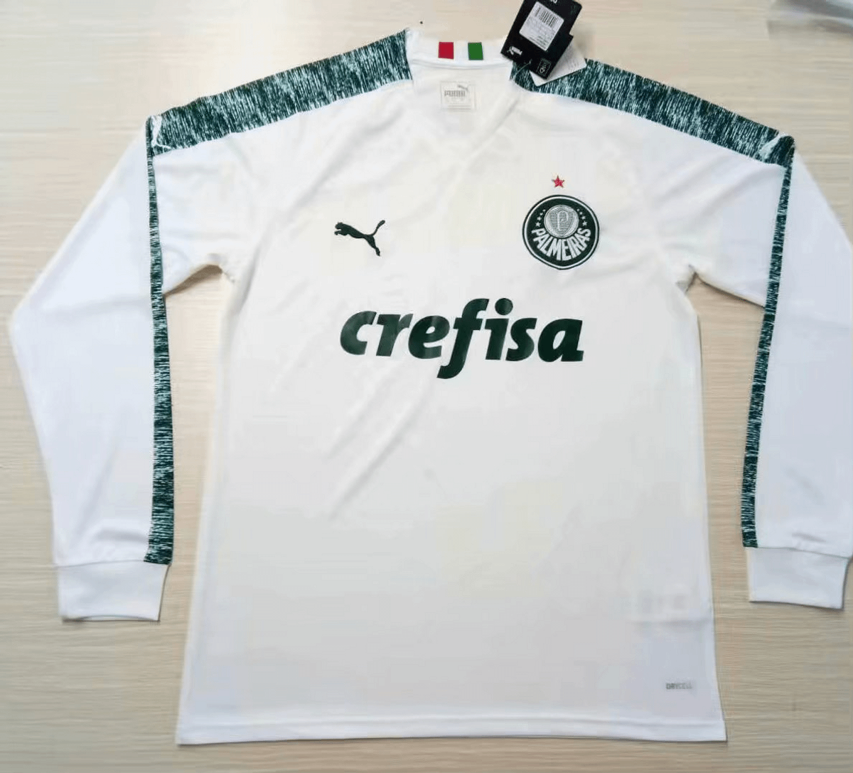 camisa palmeiras puma manga longa