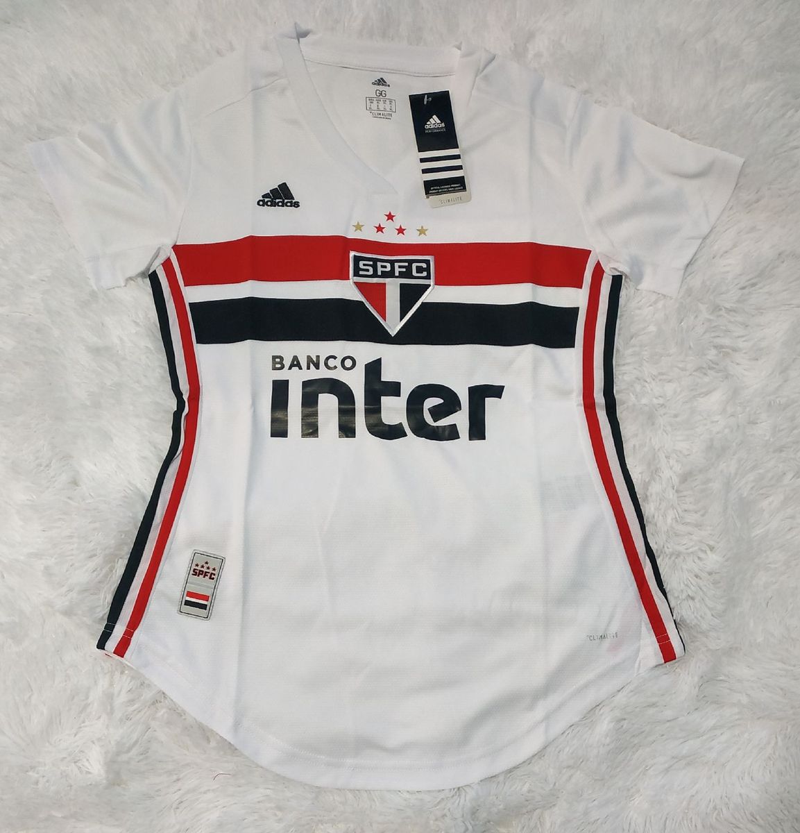 camisa são paulo feminino