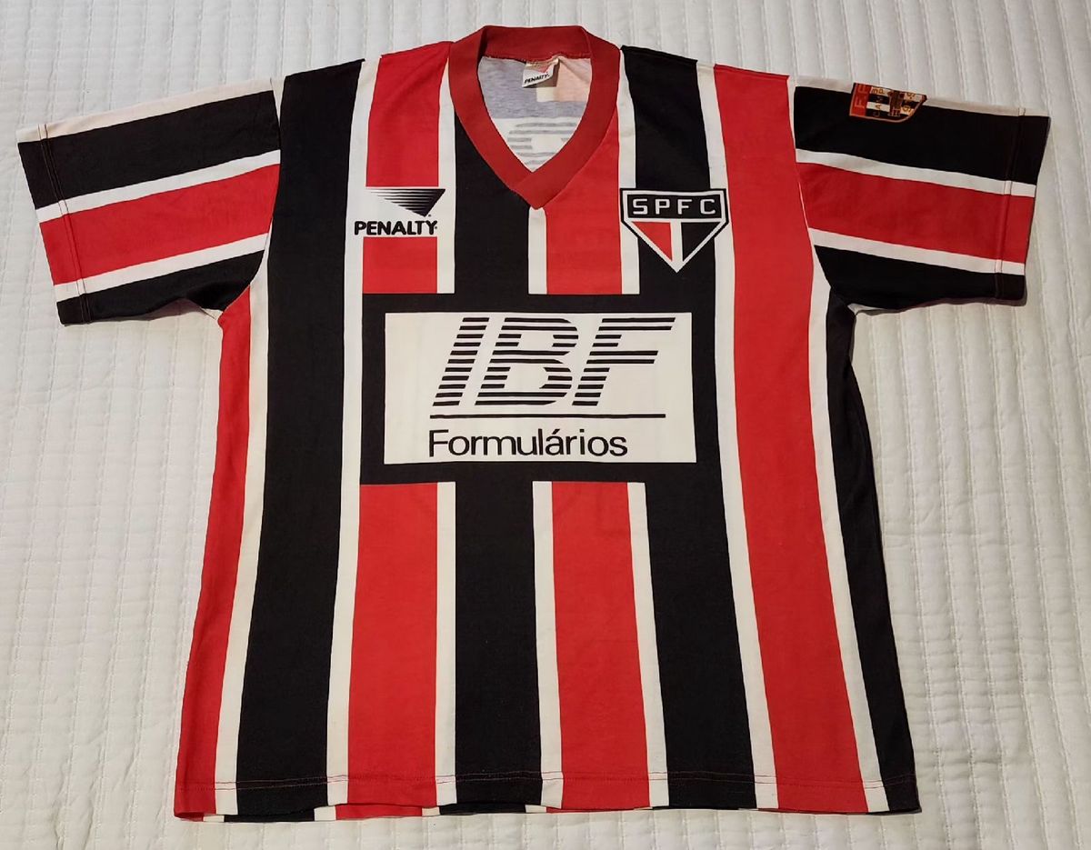 Camisa do Spfc (são Paulo Futebol Clube) de 1993, Ibf com Patch 91-92 ...