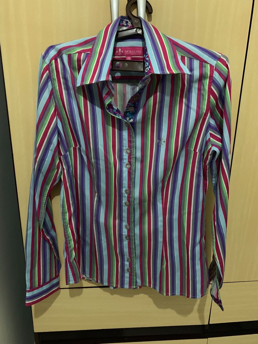 camisa cetim dudalina feminina
