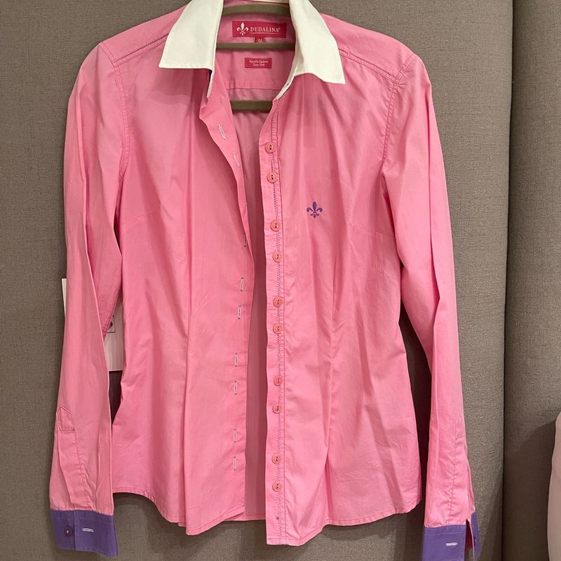 Deals Dudalina Camisa Dudalina Feminina Rosa Camisa Dudalina