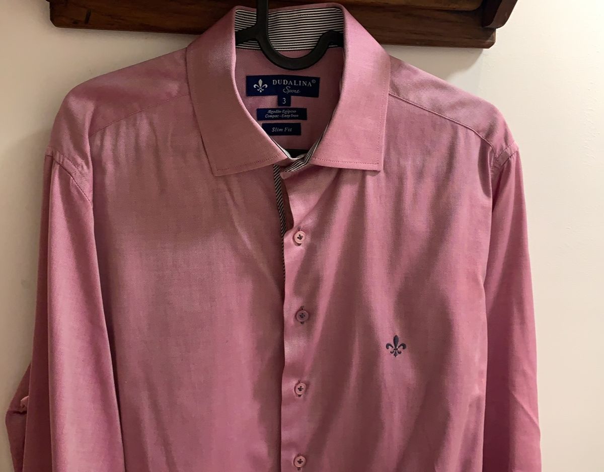 camisa dudalina rosa