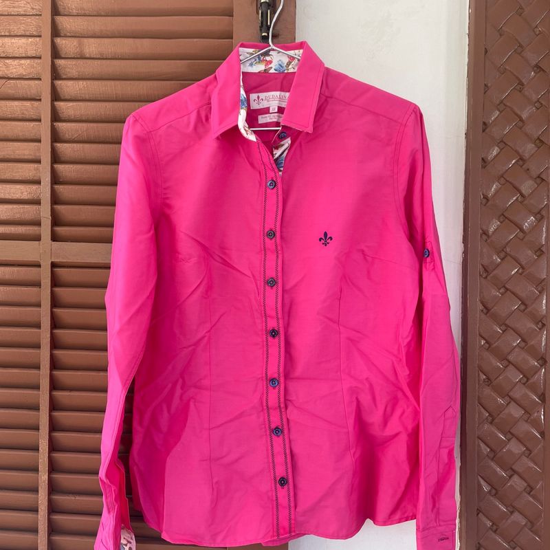 Camisa dudalina sale rosa