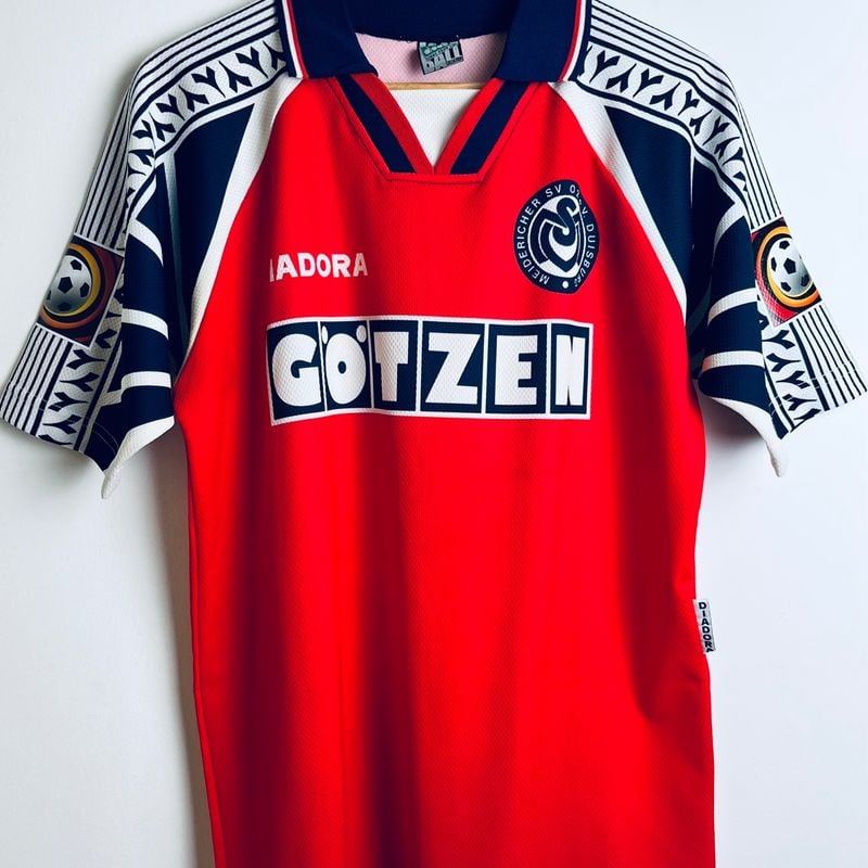 Camisa Duisburg 1996/97 Uniforme 2 Dirk Anders #10 Bundesliga