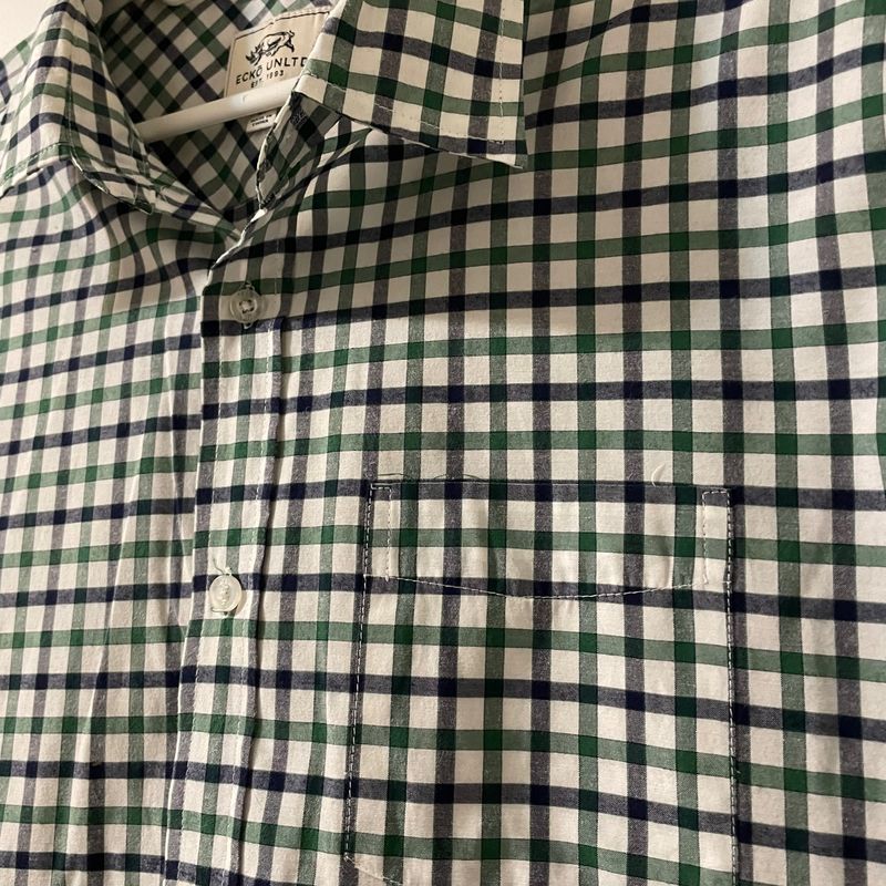 Camisa Ecko Manga Curta Xadrez | Camisa Masculina Ecko Usado
