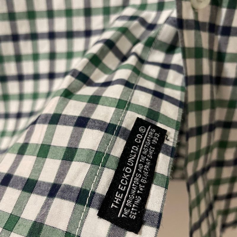 Camisa Ecko Manga Curta Xadrez | Camisa Masculina Ecko Usado